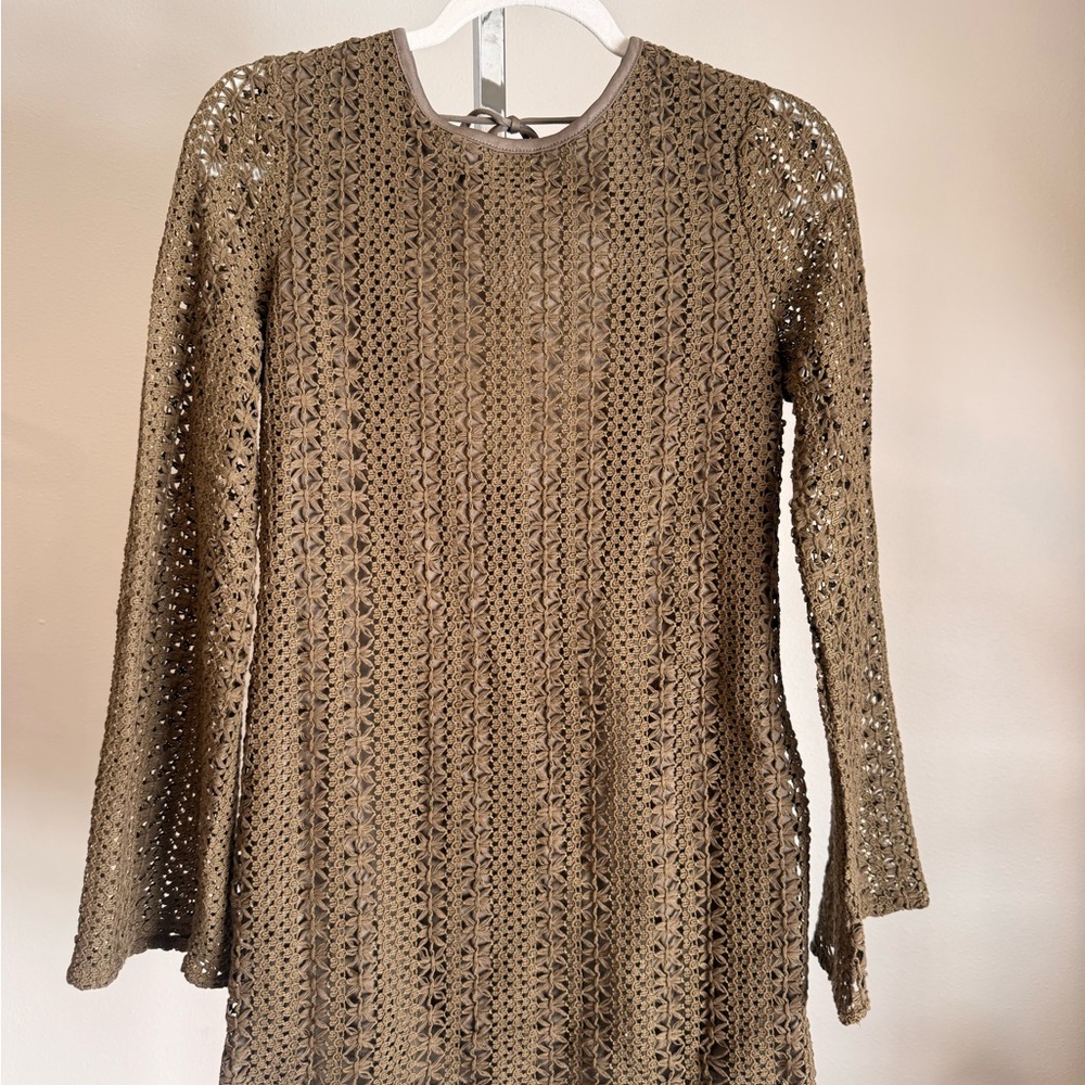 VICI x Summer of Diane Crochet Bell Sleeve Dress
